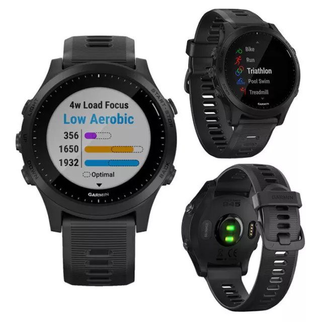 Garmin Forerunner 945 Music Watch GPS Running Cycling Training Sport HRM Black