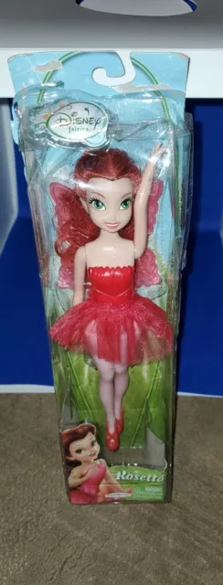 Jakks Pacific Disney Fairies Rosetta Garden Fairy Doll With Pink Tutu Skirt 2013