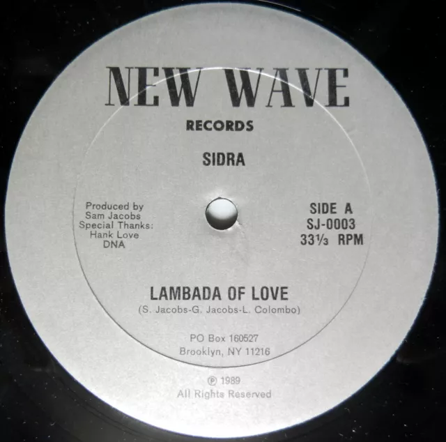 SIDRA the Box & Lambada of Love (+ inst) New Wave Records 12" synth boogie? 1989