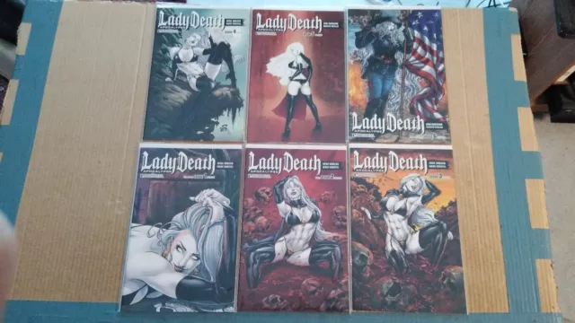 LADY DEATH APOCALYPSE 1-6 NM 2015 Boundless Comics  variants