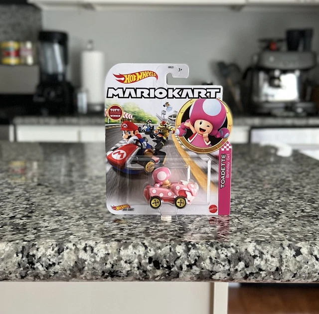 HOT WHEELS MARIO Kart Toadette Birthday Girl Mattel Diecast RARE New