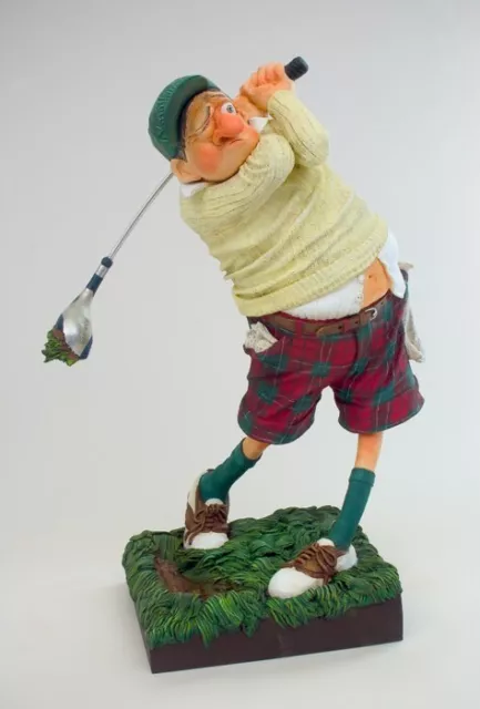 The Comic Art of Guillermo Forchino FO84002 Small. Golfer - the Fore.