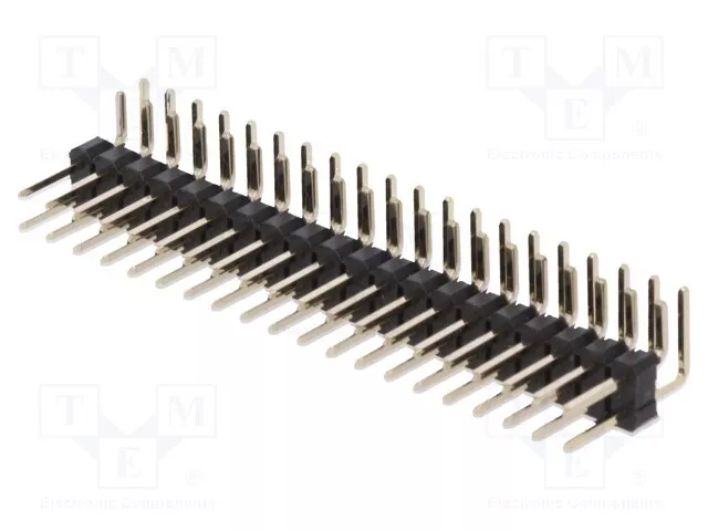 Conector Macho Pin: 40 Con 90° Ángulo De Conexiones 2,54mm Tht DS1022-2 20RF11