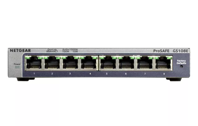 NETGEAR ProSafe plus Gs108ev3 8-port Ethernet Switch