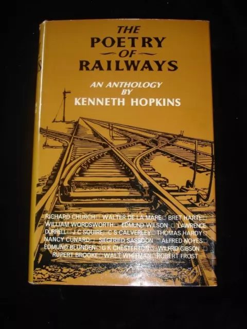 The Poésie De Railways An Anthologie Par Ken Hopkins 1st Ed Hbdj Chemin Poèmes