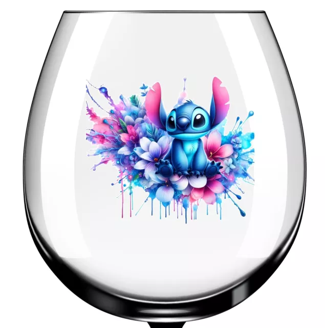 x12 Colourful Floral Spring Stitch glass vinyl decal stickers Colour wx469