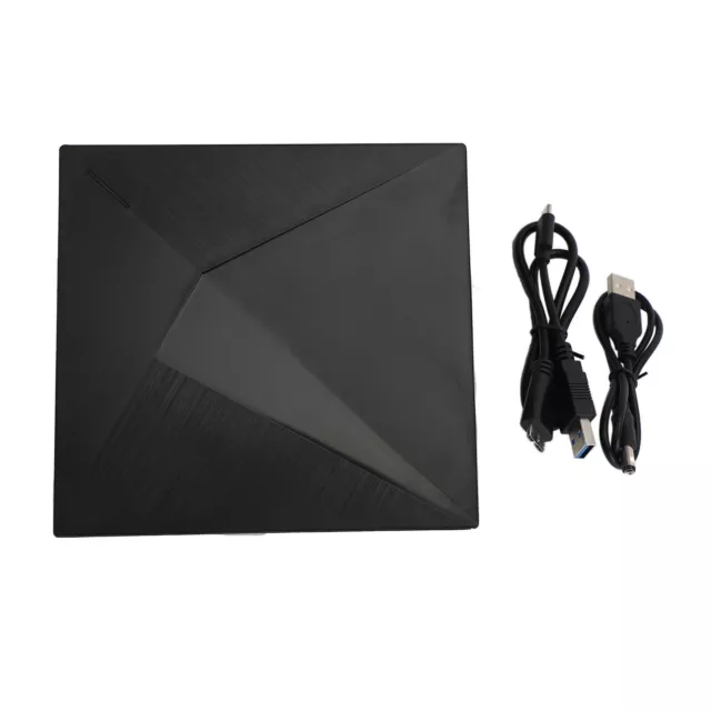 External Dvd Rw Cd Drive Burner Type-C Usb Player Ultra-Thin For Laptop Pc Blk 2