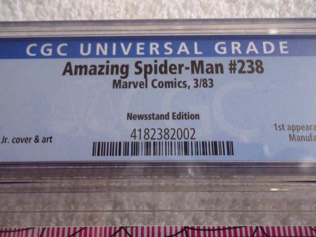 Marvel Amazing Spider-Man 238 Cgc 9.4 Newsstand Edition Hobgoblin Tattooz Mcu 3