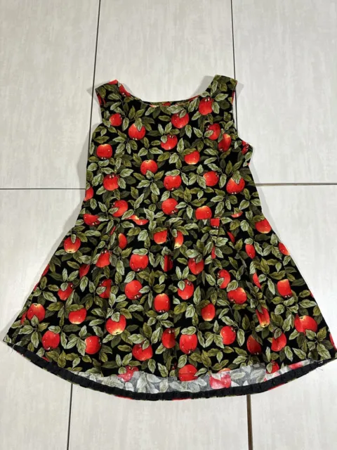 Vintage Girls Corduroy Apple Summer Spring Dress