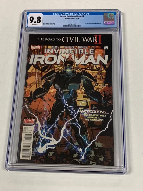 Invincible Iron Man #9 1st Full App Riri Williams Marvel Comics CGC 9.8