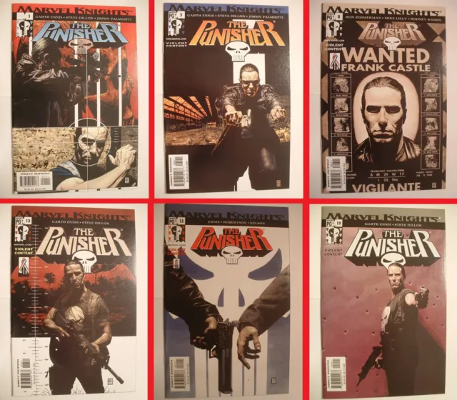 Punisher vol.4 Lot - Marvel 2001 - #1 thru 19! The First Nineteen Issues!