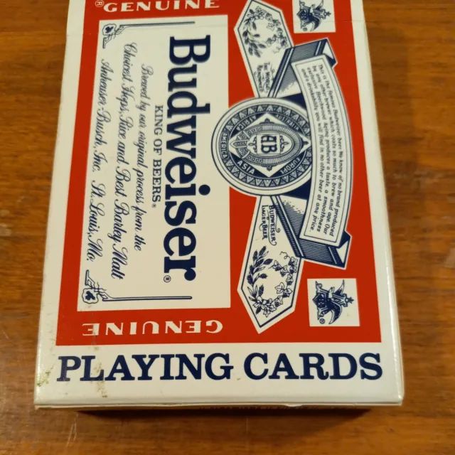 Vintage Genuine Budweiser Playing Cards SB6