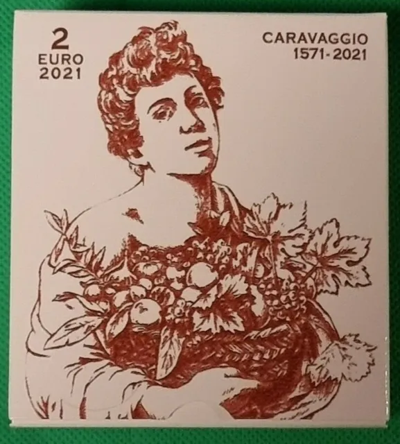 2021 Vatikan 2 € Euro Münze - PP - "450. Geburtstag von Caravaggio"