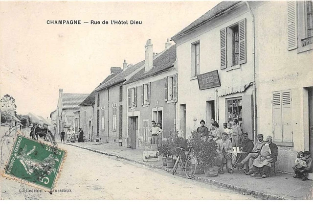 95. n°54297.CHAMPAGNE.rue de l'hotel dieu.