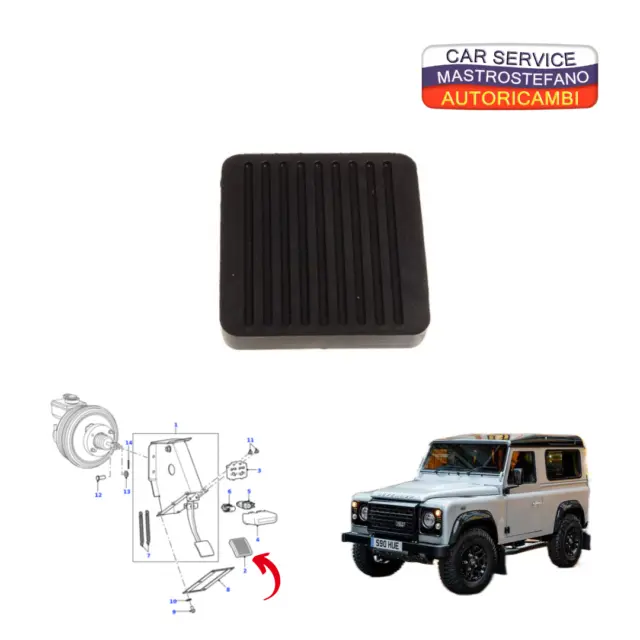 Copripedale Del Freno Per Land Rover Defender 90 110 130 Dal 2007 Oe Ske500060