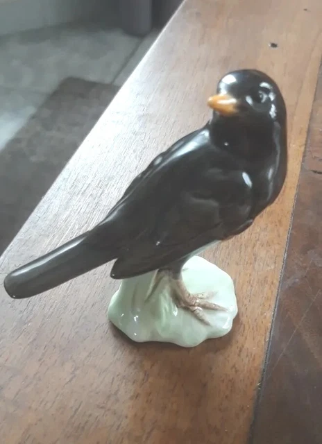 Oiseau En Porcelaine Polychrome Marquage Goebel