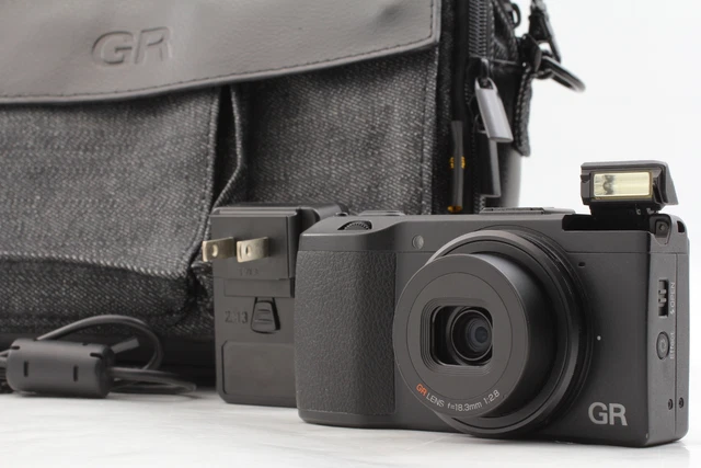 [MINT+++ w/RG Bag] Ricoh GR1 16.2MP Black Digtal Camera From JAPAN