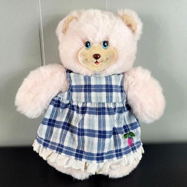 Vintage Fisher Price Briarberry Collection Sarahberry Plush In Plaid Dress 1998