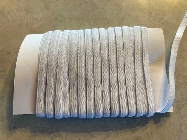 10 yards 6mm Elastic Band 1/4 inch Width Braided Flat for DIY Mask USA SELLER