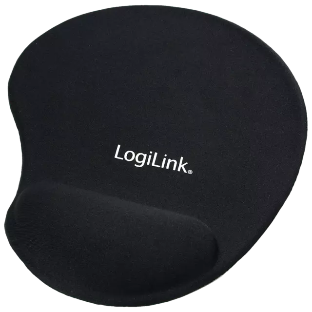 LogiLink Mauspad mit Silikon Gel ergonomische Handauflage schwarz ID0027