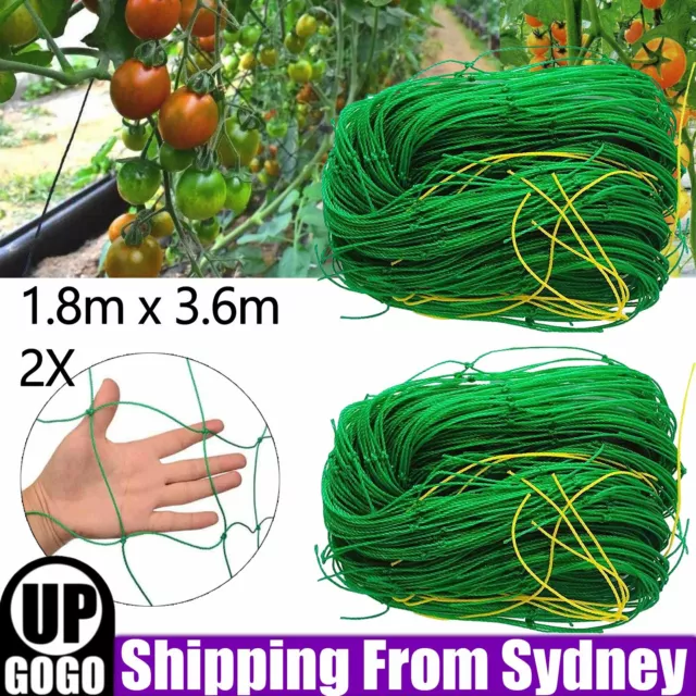 2PCS Garden Plant Climbing Net Vegetable Flower Vine Trellis Support Fence Mesh