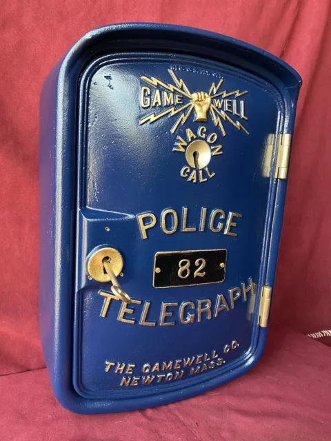 Gamewell Wagon Call Police Call Box Cast Iron