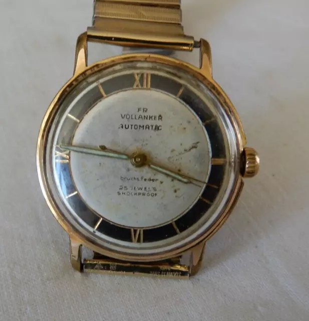 retro vintage vollanker automatik armbanduhr aus den 50er jahren