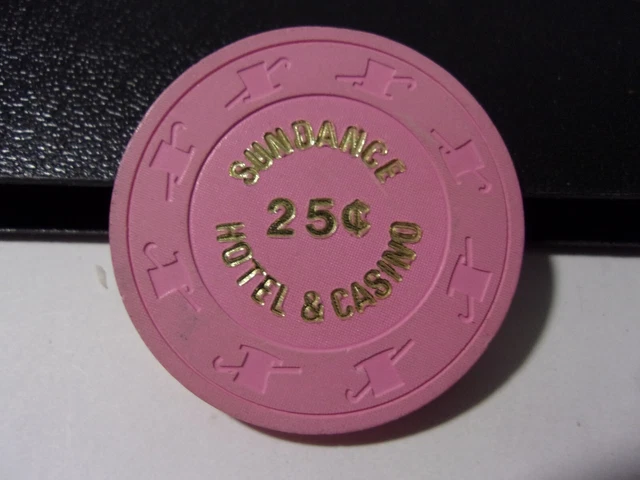 SUNDANCE HOTEL CASINO 25¢ hotel casino gaming poker chip - Las Vegas, NV