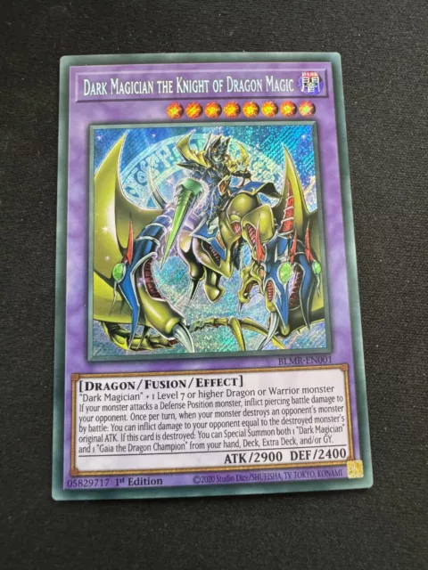 YuGiOh - Dark Magician The Knight Of Dragon Magic (BLMR-EN001) 1st Ed NM