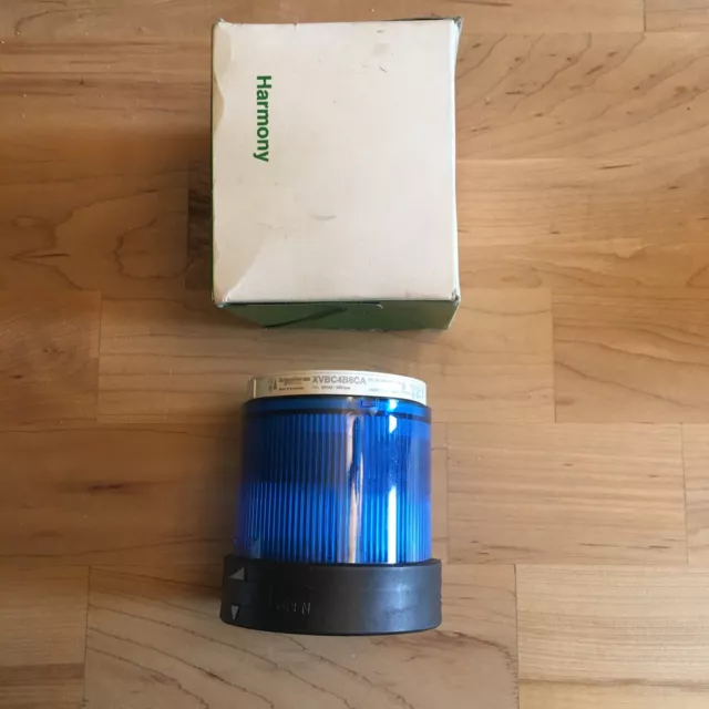 Schneider Electric XVBC4B6CA Blue Flashing Stack Light  24V AC/DC With Bulb