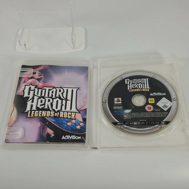 Guitar Hero III 3 Legends of Rock Playstation PS3 manuale videogioco musicale PAL 4