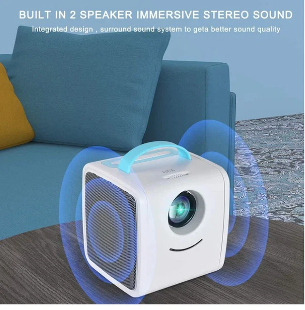 1080p Full HD Mini LED Projector Video Movie Home Theater Portable USB HDMI VGA