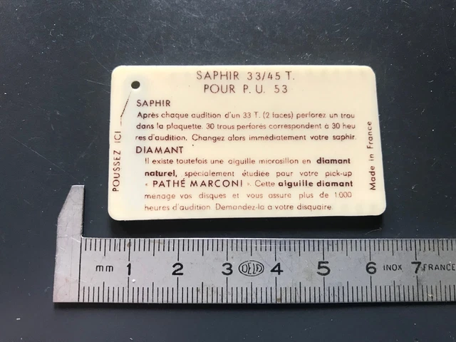 PATHE MARCONI 53 DIAMANT DE REMPLACEMENT POUR
