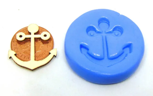 Reusable Anchor Silicone Rubber Mould Sugarcraft Jewellery Food Safe Tumdee