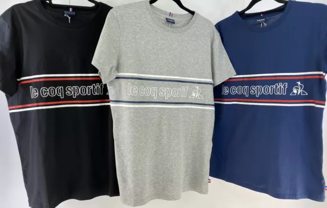 NWT Mens Riviera Le Coq Sportif Tshirt, Cotton T Shirt, LeCoq Tee