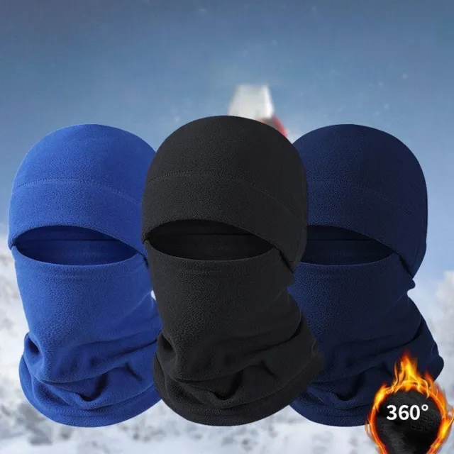Winter Fleece Balaclava Ski Full Face Mask Plain Men Women Cycling Warm Outdoor