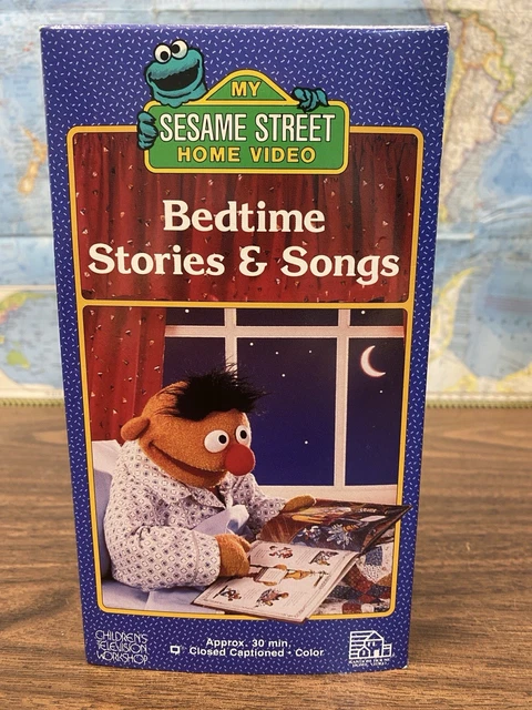 MY SESAME STREET Home Video Bedtime Stories Songs VHS Tape 1986 Ernie 