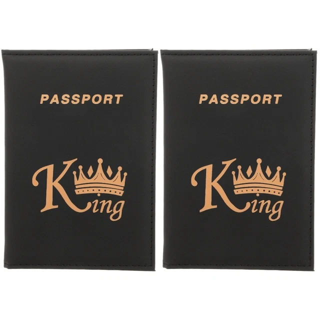 Porta Passaporto Con Iniziale In Pelle PU - Custodia Con Blocco RFID E Slot Carte - Foto 4