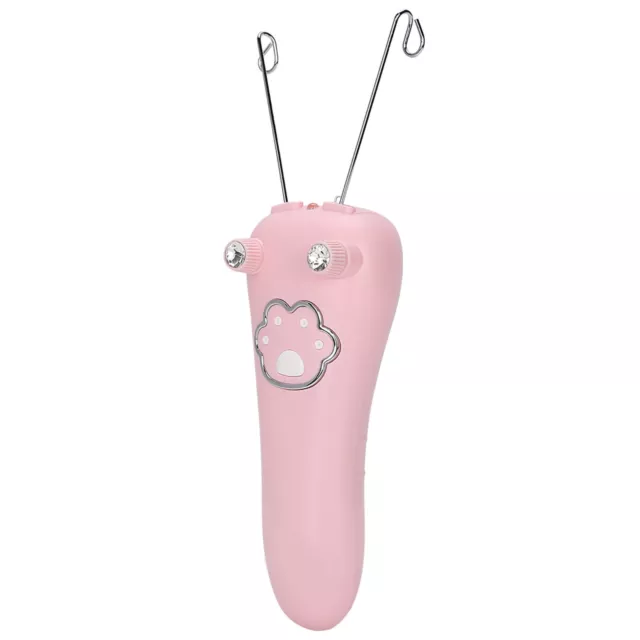 (Pink) Electric Cotton Thread Epilator Body Hair Remover Threading Device BHC