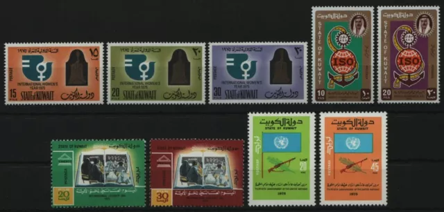 Kuwait 1975 - Mi-Nr. 649-651, 652-653, 654-655 & 662-663 ** - MNH - 4 Ausgaben