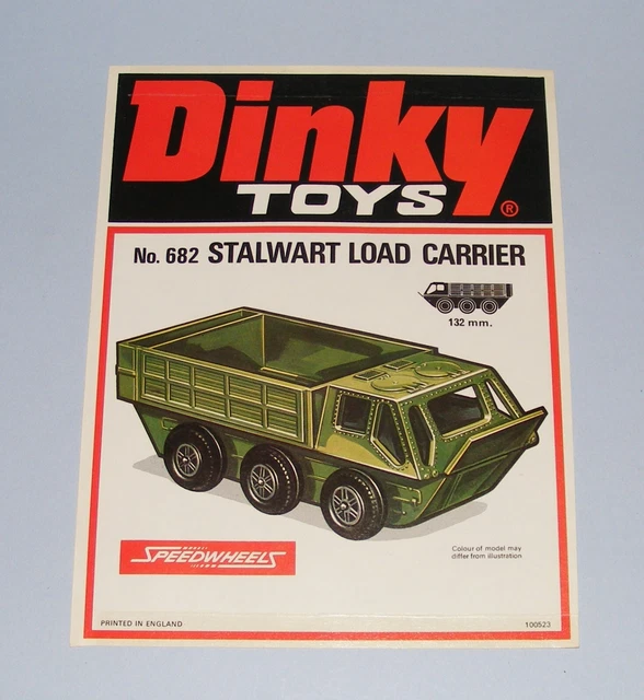 DINKY 682 ALVIS Stalwart Original Retailers Shop Window Display Sign ...