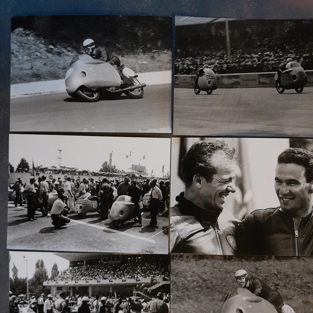 12 ORIG. BILD FOTO RENNEN MOTORRAD Motorsport, 1955 Gr. Pr. der