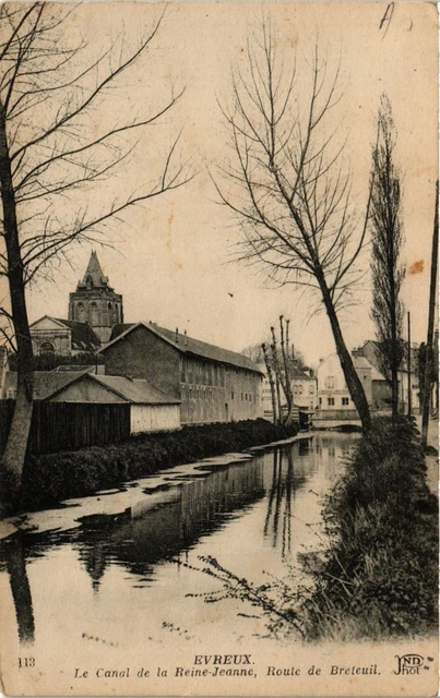 CPA EVREUX - Le Canal de la Reine-JEANne Route de Breteuil (656482)