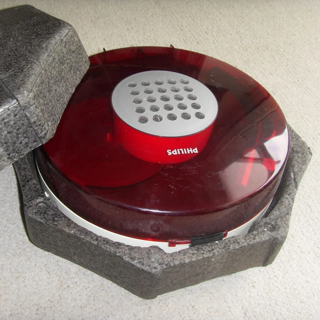 Électrophone Philips Curling Roger Tallon - Tourne-disque Portable Rouge Vintage