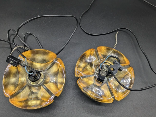 Paire d'appliques fleurs ARLUS, design dlg J.T. Kalmar en verre de Murano, 60's 6