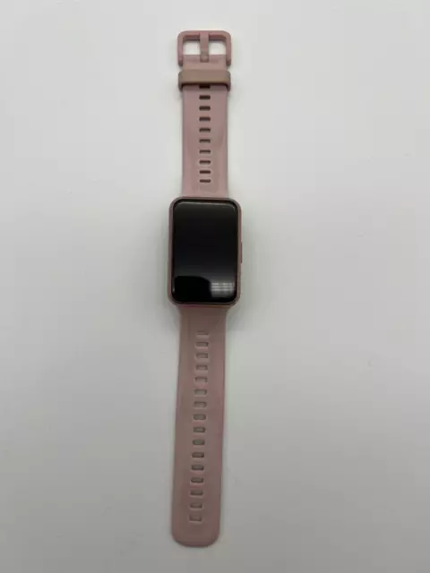 Huawei Watch Fit 46 mm gold am Silikonarmband sakura pink -