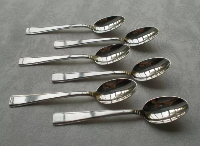 Rare Elegant Set 6 Coffee Spoon Art Deco/Bauhaus IN 40er Silver Edition 1930