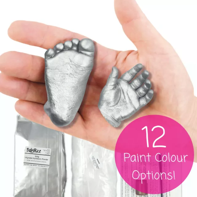 New Baby Casting Kit 3D Plaster Hand Print Footprint Foot Shower Newborn Gift