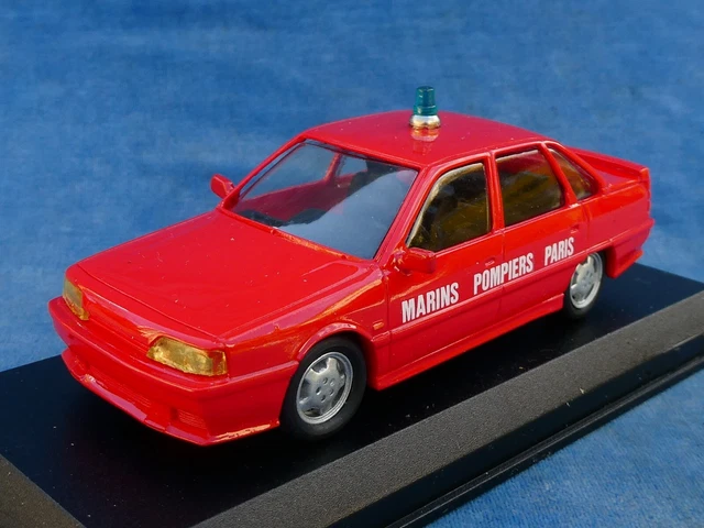 Miniature DUVI 1:43 - Renault 21 Turbo Des Pompiers De Paris (kit Résine) - Collection, Rare, Avec Boîtier