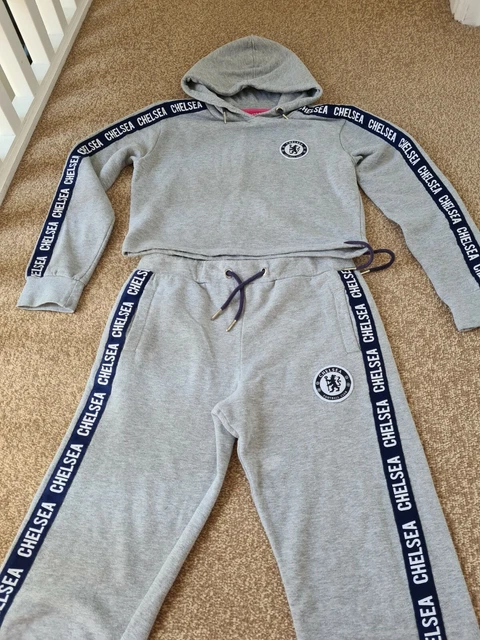 Original Chelse FC Football Club  Lounge Wear Jogger Suit Girls Age 10-11